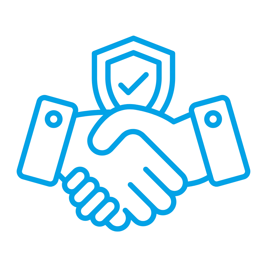 Handshake and Protection Shield Icon
