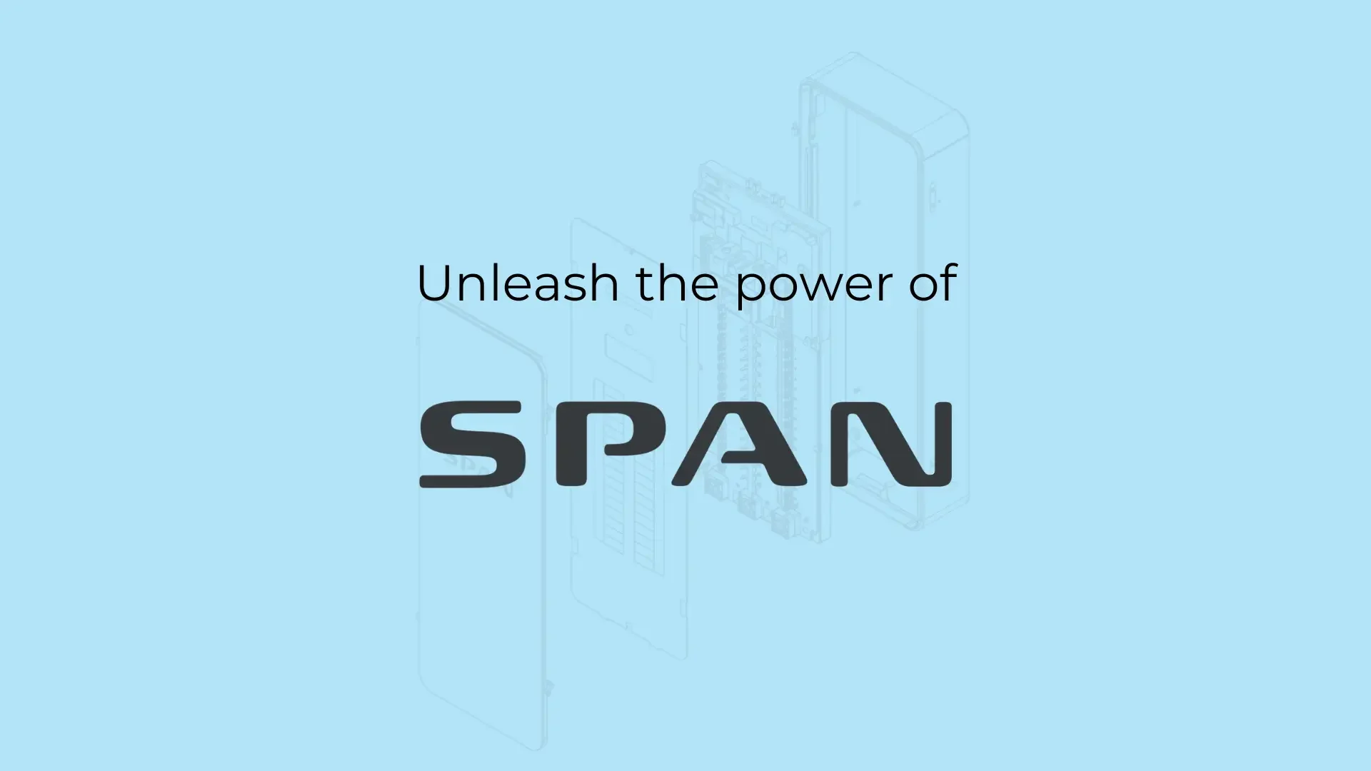 Illustration of SPAN panel parts alongside the SPAN logo.