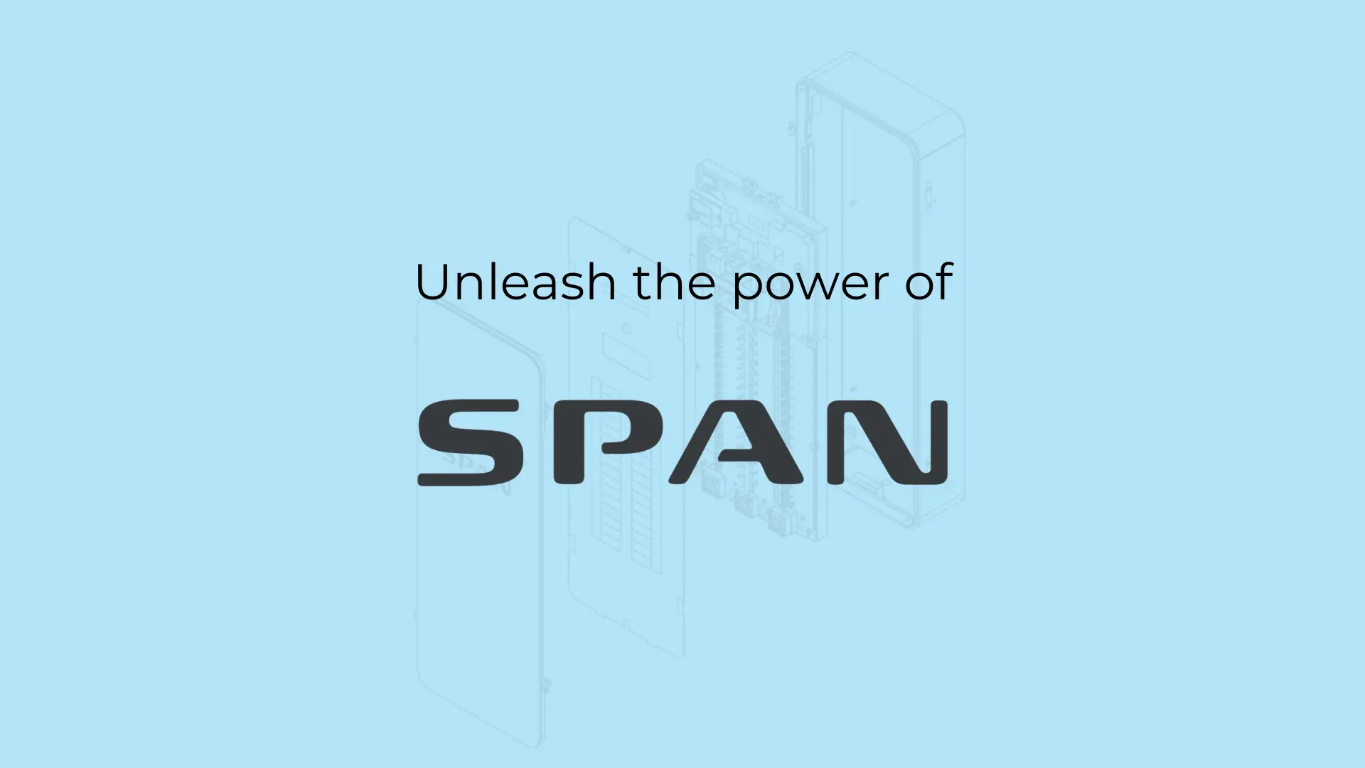 Illustration of SPAN panel parts alongside the SPAN logo.